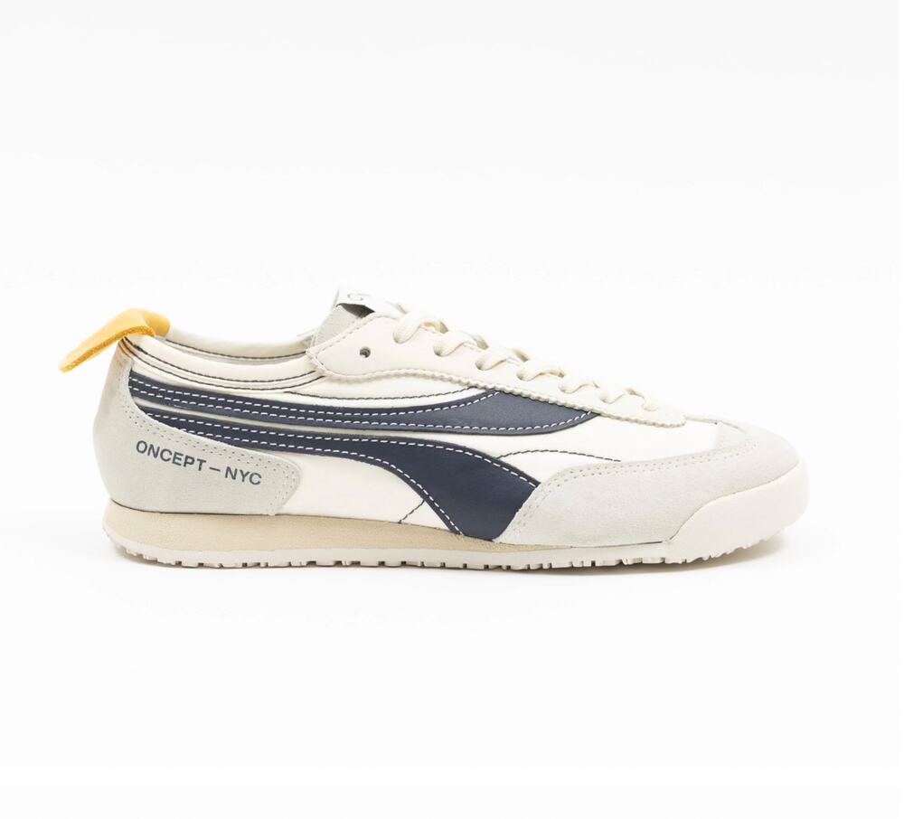 Oncept Reno Retro Running Sneakers Shoes in Retro Indigo Leather size 7.5